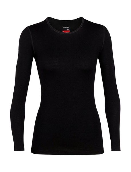 Koszulka Termiczna Damska Icebreaker 260 Tech LS Crewe. Zielone t-shirty damskie Icebreaker, m, bez wzorów, z materiału, bez kołnierzyka. Za 490.55 zł.