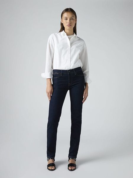Levi's Dżinsy "712" - Slim fit - w kolorze granatowym rozmiar: W26/L32. Niebieskie jeansy damskie Levi's. Za 179.95 zł.
