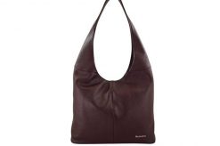 Worek skórzany BARBERINI'S bordowy 994-5. Czerwone shopper bag damskie Barberinis, bez wzorów, ze skóry, duże, bez dodatków. Za 259.99 zł.