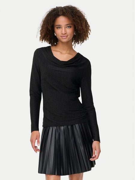 ONLY Bluzka Rich 15360265 Czarny Regular Fit. Czarne bluzki damskie Only, xl, bez wzorów, z syntetyku, bez kołnierzyka, bez ramiączek. Za 119.99 zł.