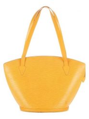 Louis Vuitton Skórzana torebka w kolorze żółtym - 26 x 29 x 15 cm rozmiar: onesize. Żółte torebki klasyczne damskie Louis Vuitton, bez wzorów, z materiału, bez dodatków. Za 3,784.99 zł.