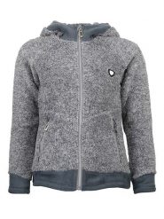 Peak Mountain Kurtka polarowa "Almi" w kolorze szarym rozmiar: S. Szare kurtki damskie Peak Mountain, s, bez wzorów, z polaru, bez kaptura. Za 140.86 zł.