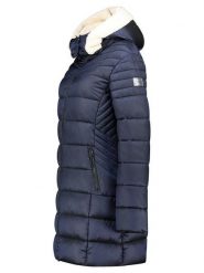 Geographical Norway Płaszcz pikowany "Carenne" w kolorze granatowym rozmiar: XXL. Niebieskie płaszcze damskie Geographical Norway, xxl, bez wzorów. Za 192.33 zł.