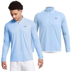 Koszulka męska treningowa Under Armour Tech z długim rękawem. Niebieskie koszulki męskie z długim rękawem Under Armour, m. W wyprzedaży za 175.90 zł.