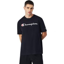 Koszulka męska Champion SS Tee. Czarne t-shirty sportowe męskie CHAMPION, m, bez ramiączek. Za 135.84 zł.