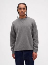 GAP Sweter w kolorze szarym rozmiar: XXL. Szare swetry męskie GAP, xxl, bez wzorów, bez kołnierzyka. Za 208.83 zł.