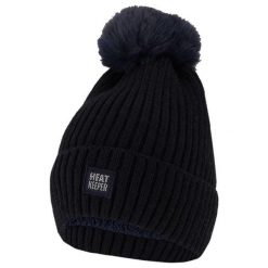 Czapka termiczna + pompon damska Rozmiar uniwersalny. Niebieskie czapki zimowe damskie HEAT KEEPER, z elastanu. W wyprzedaży za 109.85 zł.