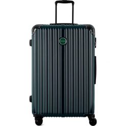 Walizka w kolorze ciemnozielonym - 107 l. Zielone walizki Bestseller Luggage, bez wzorów, z materiału. W wyprzedaży za 239.95 zł.