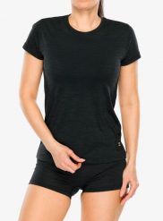 Koszulka merino damska Sensor Merino Cordura SS Tee. Czarne t-shirty damskie Sensor, m, bez wzorów, z materiału, bez kołnierzyka. Za 312.39 zł.