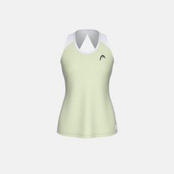PLAY TECH Damski Top. Zielone topy sportowe damskie HEAD, xs, bez wzorów, z jersey, bez ramiączek. Za 260.00 zł.