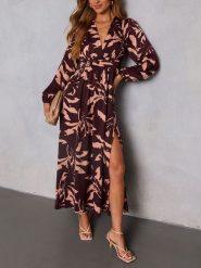 LA Angels Sukienka w kolorze brązowym rozmiar: L. Brązowe sukienki damskie LA Angels, l, bez wzorów, bez kołnierzyka, bez ramiączek, maxi. Za 173.99 zł.