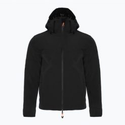 Kurtka narciarska męska EA7 Emporio Armani Ski Cortina Embossed Toray. Czarne kurtki męskie EA7 Emporio Armani, na zimę, l, bez wzorów, z elastanu, sportowe, bez kaptura. Za 1,759.00 zł.