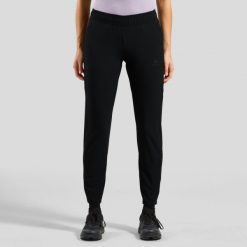 Spodnie techniczne damskie ODLO Pants regular length ZEROWEIGHT. Brązowe spodnie dresowe damskie Odlo, bez wzorów, sportowe. Za 399.99 zł.