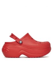 Crocs Klapki BELLA CLOG 210062-8C1 Czerwony. Czerwone klapki damskie Crocs, bez wzorów, z tworzywa sztucznego, bez obcasa. Za 195.99 zł.