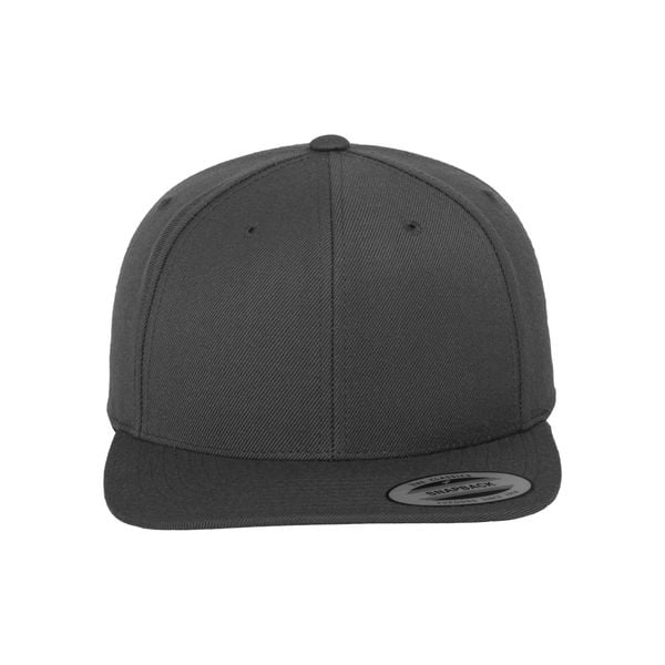 Klasyczna Czapka Snapback Dla Dorosłych Unisex. Szare czapki męskie FLEXFIT, bez wzorów. Za 65.99 zł.