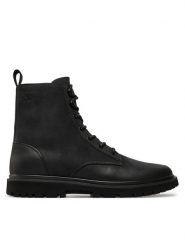 Calvin Klein Jeans Kozaki Eva Boot Mid Laceup Rebellious YM0YM01071 Czarny. Czarne buty zimowe męskie Calvin Klein Jeans, z jeansu, bez zapięcia. Za 759.99 zł.