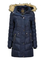 Maison Montaigne Parka "Badomai" w kolorze granatowym rozmiar: L. Niebieskie parki damskie Maison Montaigne, l, z aplikacjami, ze skóry. Za 225.05 zł.