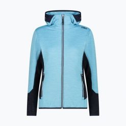 Bluza damska CMP. Niebieskie bluzy bez kaptura damskie CMP. Za 269.99 zł.