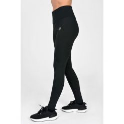Legginsy regular z pasem Basic Nessi Sportswear. Czarne legginsy damskie NESSI SPORTSWEAR, bez wzorów. Za 369.00 zł.