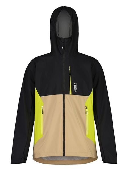 Maloja Kurtka softshellowa "WolanM." w kolorze czarno-beżowym rozmiar: XL. Brązowe kurtki outdoor męskie Maloja, xl, bez wzorów, bez kaptura. Za 261.05 zł.