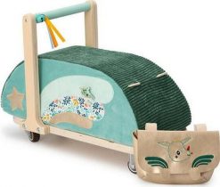 Jeździdło LILLIPUTIENS Smok Joe 2w1 z miękkim siedziskiem i torebką 83467. Torebki dziecięce Lilliputiens. Za 281.00 zł.