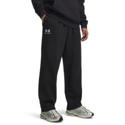 Spodnie treningowe Under Armour Icon Fleece 1384034. Białe spodnie materiałowe męskie Under Armour, bez wzorów, z bawełny, eleganckie. Za 310.60 zł.