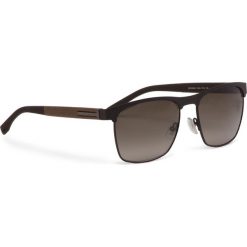 Okulary przeciwsłoneczne BOSS - 0984/S Matt Brown YZ4. Brązowe okulary przeciwsłoneczne męskie Boss, z materiału. W wyprzedaży za 549.00 zł.