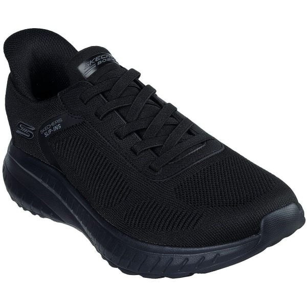Buty sportowe męskie Skechers Bob Squad Chaos Solid Step. Czarne buty fitness męskie Skechers, bez zapięcia, na fitness i siłownię. Za 490.00 zł.