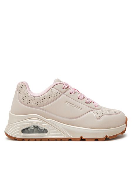 Skechers Sneakersy 310538L/LTPK Beżowy. Brązowe buty sportowe dziewczęce Skechers, bez wzorów, ze skóry, bez zapięcia. Za 209.99 zł.