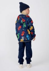 Kurtka Softshell Chłopięca LEGO Ninjago Sian200 Granatowa. Niebieskie kurtki softshell damskie LEGO, l, z aplikacjami, z bawełny, bez kaptura. Za 299.99 zł.