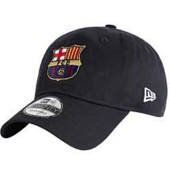 Czapka z daszkiem męska Core 9Twenty FC Barcelona Cap. Niebieskie czapki męskie New Era, bez wzorów, z bawełny. Za 119.99 zł.