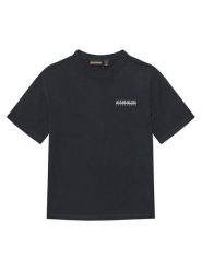 Napapijri T-Shirt S-Ahr NP0A88ZO M Czarny Regular Fit. Czarne t-shirty chłopięce Napapijri, bez wzorów, z bawełny, bez ramiączek. Za 69.99 zł.