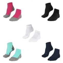 Skarpetki damskie Falke GO2 Short. Niebieskie skarpetki damskie Falke, bez wzorów, z bawełny. Za 137.00 zł.