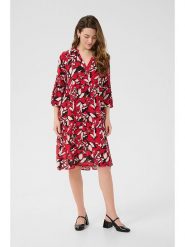 Kaffe Sukienka w kolorze czerwono-czarnym rozmiar: 40. Czerwone sukienki damskie Kaffe, na co dzień, bez wzorów, z wiskozy, bez kołnierzyka, bez ramiączek, midi, proste. Za 126.99 zł.