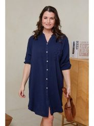 Curvy Lady Sukienka w kolorze granatowym rozmiar: 40/42. Niebieskie sukienki damskie Curvy Lady, na co dzień, bez wzorów, z bawełny, klasyczne, bez kołnierzyka, bez ramiączek, mini, proste. Za 83.62 zł.