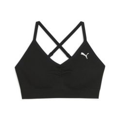 Bezszwowy biustonosz Move Shapeluxe PUMA Black. Czarne biustonosze sportowe damskie Puma, bez wzorów. W wyprzedaży za 149.00 zł.