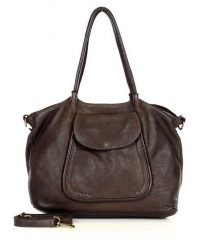 Torebka damska brązowa MARCO MAZZINI v86b. Brązowe shopper bag damskie MARCO MAZZINI, bez wzorów, ze skóry, na ramię, duże, bez dodatków. Za 489.25 zł.