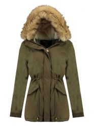 Geographical Norway Parka "Ampuria" w kolorze khaki rozmiar: M. Brązowe parki damskie Geographical Norway, m, bez wzorów. Za 263.53 zł.