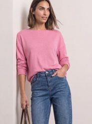 Street One bluza z dzianiny Kobiety wiskoza różowy, 40. Czerwone bluzy bez kaptura damskie Street One, z dzianiny. Za 199.95 zł.