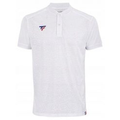 Koszulka polo tenisowa męska Tecnifibre Team. Białe koszulki polo męskie TECNIFIBRE, m, bez wzorów, bez ramiączek. Za 273.00 zł.