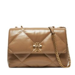 Torebka Tory Burch. Brązowe torebki klasyczne damskie Tory Burch, bez wzorów, wizytowe, bez kołnierzyka, bez ramiączek. Za 3,189.00 zł.