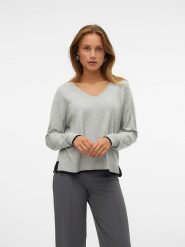 Vero Moda Sweter w kolorze szarym rozmiar: XS. Szare swetry klasyczne damskie Vero Moda, xs, bez kołnierzyka. Za 41.69 zł.
