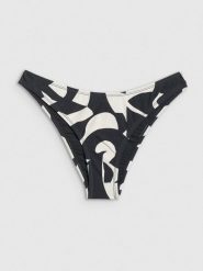 4F Dół od bikini damski - czarno-biały S. Białe bikini damskie 4f, bez wzorów. Za 49.99 zł.