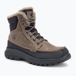 Śniegowce męskie Helly Hansen Garibaldi V3. Brązowe buty zimowe męskie Helly Hansen, na jesień, z materiału, bez zapięcia. Za 685.50 zł.