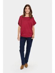 SAINT TROPEZ Sweter w kolorze czerwonym rozmiar: M. Czerwone swetry klasyczne damskie Saint Tropez, m, bez kołnierzyka. Za 109.45 zł.