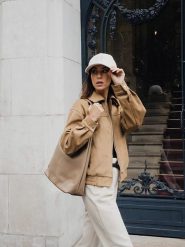 Maison héritage PARIS Skórzany shopper bag "Kira" w kolorze beżowym - 35 x 32 x 13 cm rozmiar: onesize. Brązowe shopper bag damskie maison héritage PARIS, bez wzorów, z materiału, na ramię, bez dodatków. Za 363.71 zł.