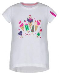 T-shirt dziecięcy Loap Besnuda biały. Białe koszulki dziewczęce ÀLG, l, bez wzorów, z bawełny, bez ramiączek. Za 122.99 zł.