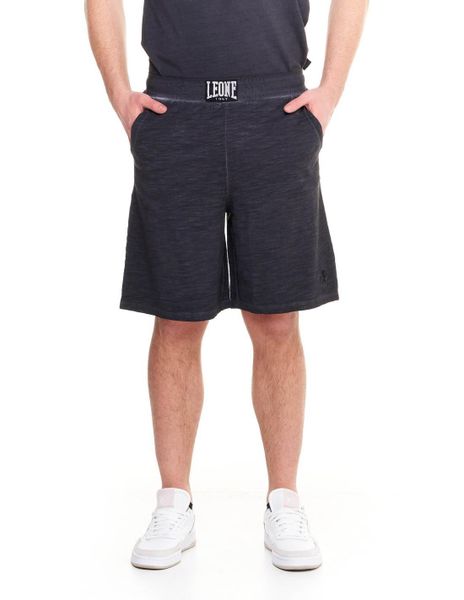 Męskie bermudy Real Boxing w starym kolorze. Czarne szorty męskie LEONE 1947 APPAREL, l, z bawełny, na fitness i siłownię. Za 63.11 zł.