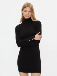 ONLY Sukienka dzianinowa 15307641 Czarny Slim Fit. Czarne sukienki damskie Only, xl, bez wzorów, z dzianiny, bez kołnierzyka, bez ramiączek. Za 329.99 zł.