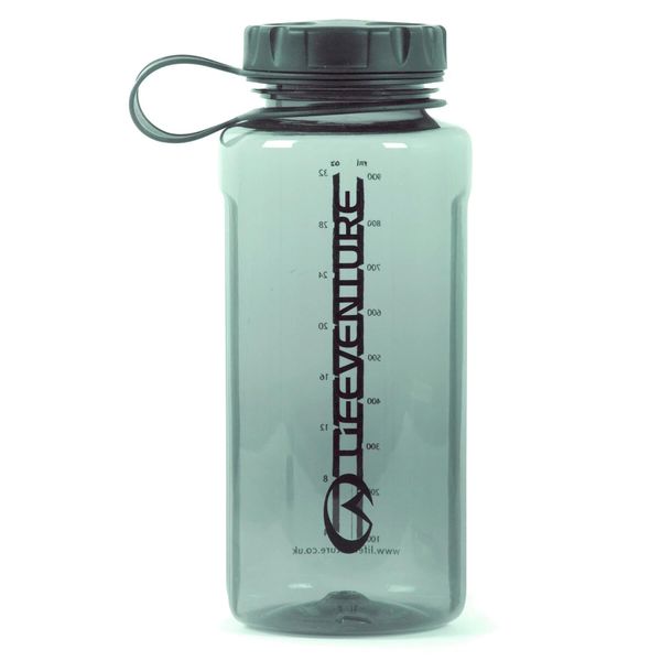 Butelka Tritan Lifeventure 1L zielona bez BPA duży otwór szczelny dzióbek pasek. Zielone paski męskie Lifeventure, bez wzorów, sportowe. Za 93.00 zł.